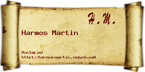 Harmos Martin névjegykártya